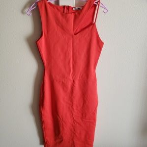 Orange cutout fashion nova dress